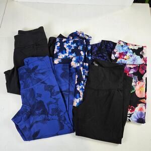 Old Navy Victoria Secret Leggings Print Colorful Vibrant Athleisure Set of 6